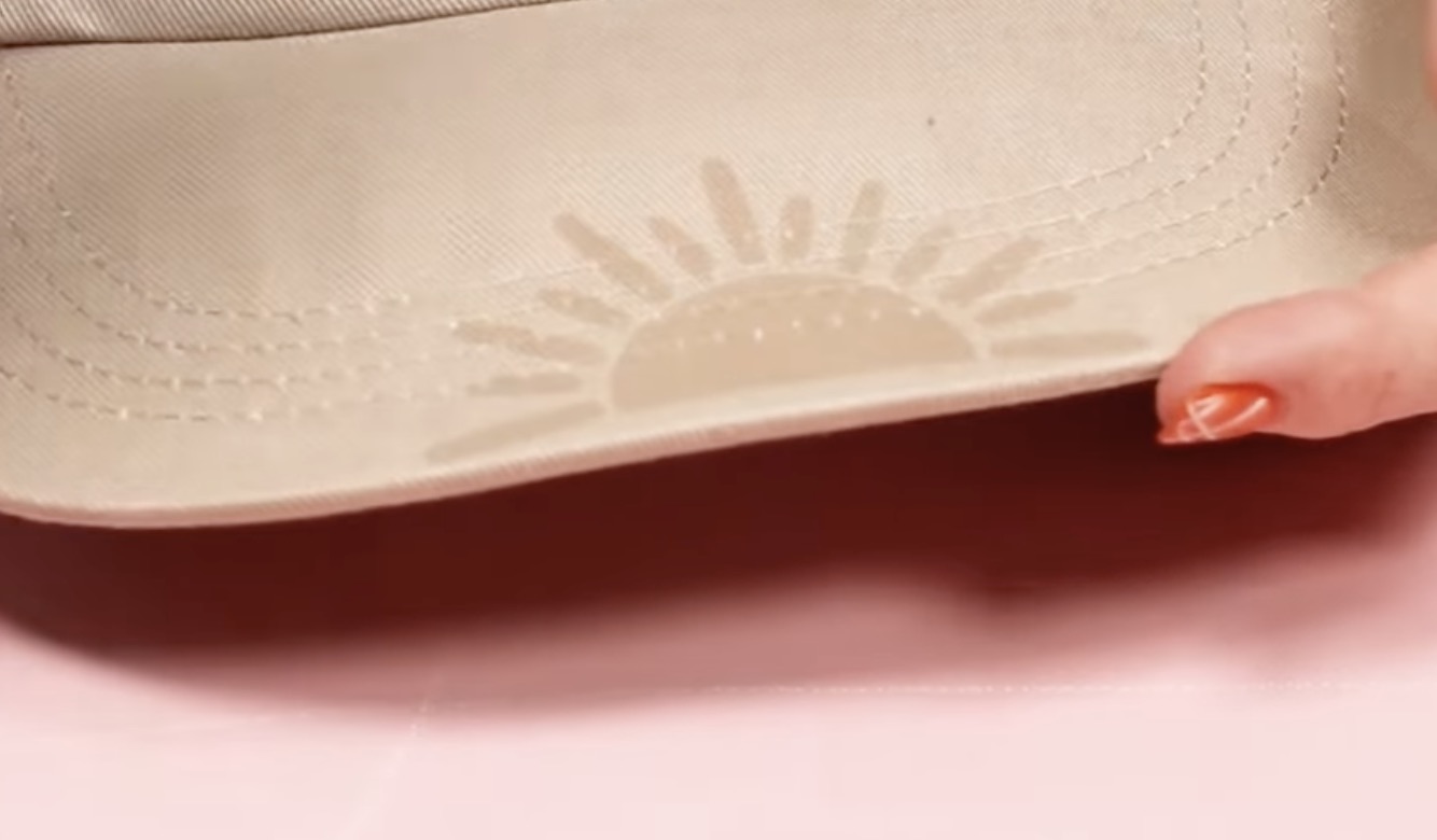 Mark where HTV did not stick.