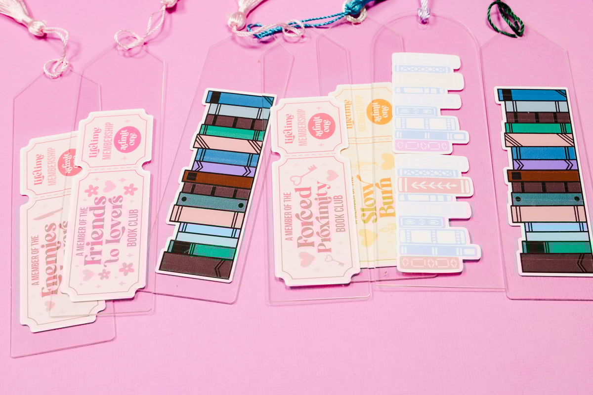 Finished Print Then Cut bookmarks.