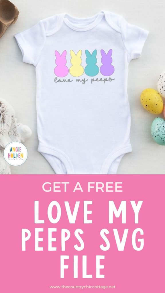 love my peeps easter svg file