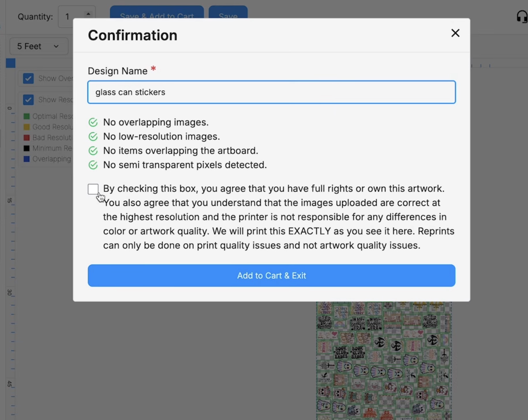 Add name to save the setup.