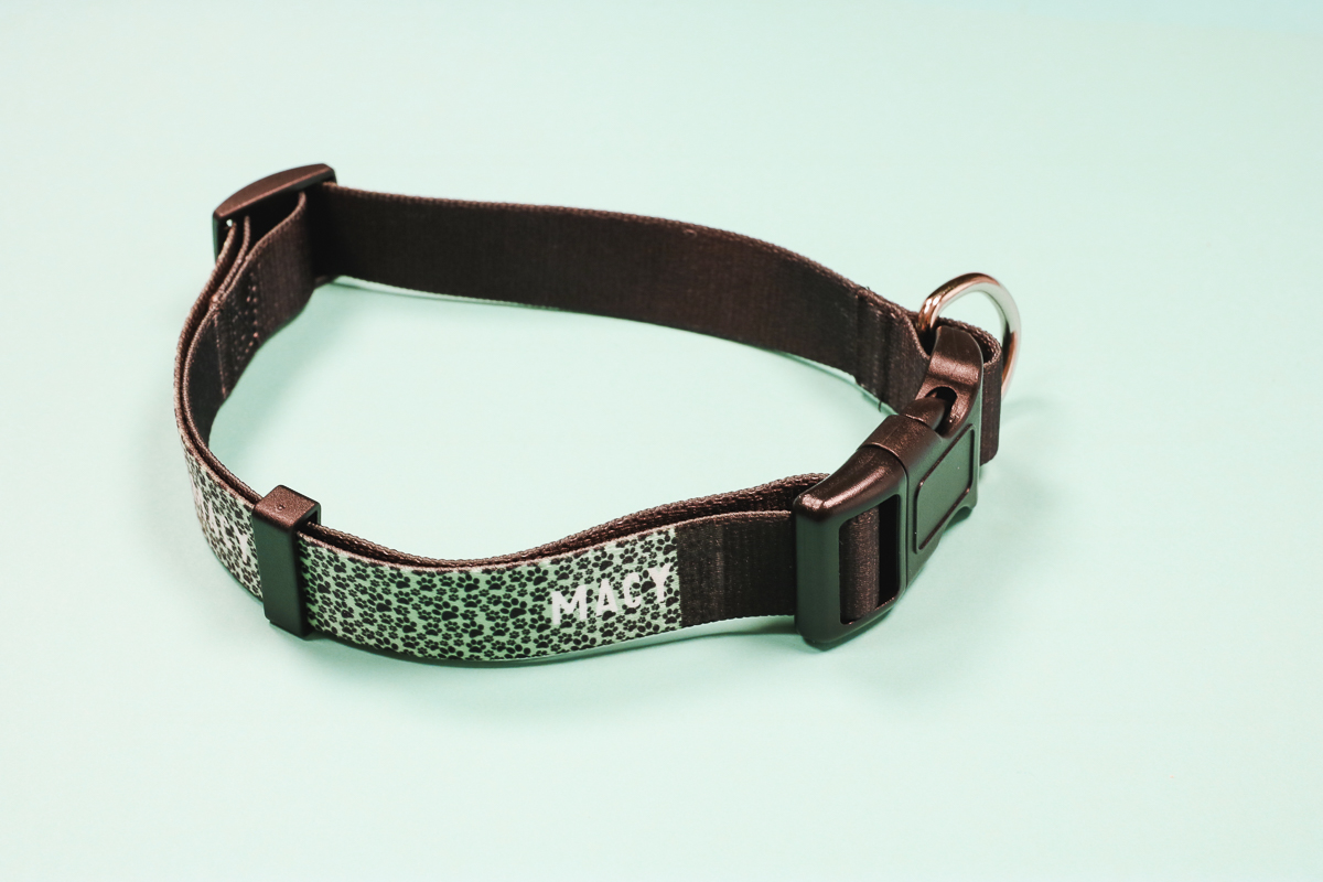 Finished sublimation pet collar.