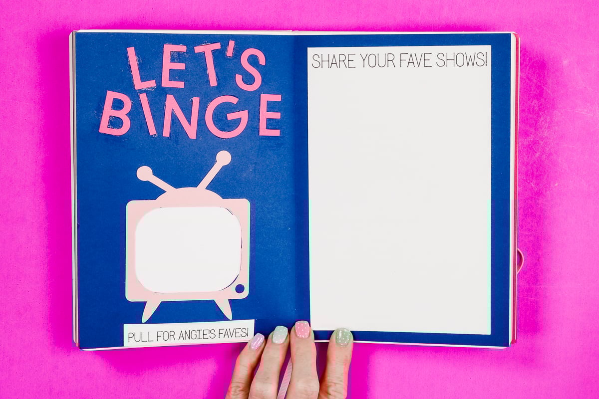 Favorite TV show layout.