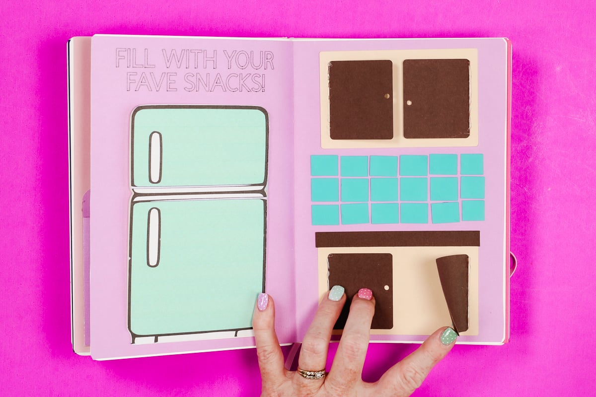 Favorite snacks layout.