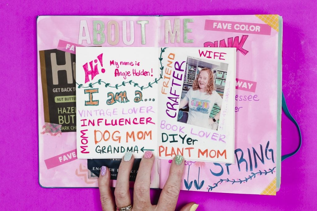 Junk journal insert page.