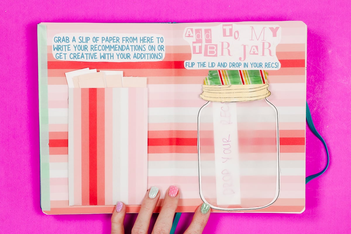 Vellum jar interactive page.