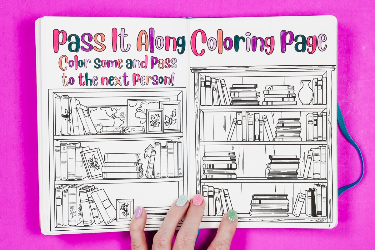 Pass along coloring pages.