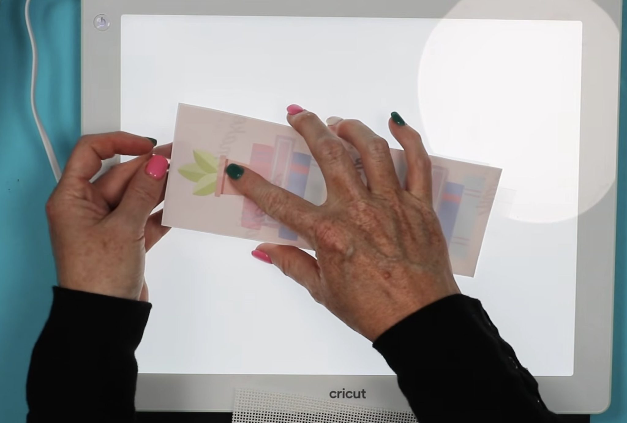 Add tape to each end of the sublimation print.