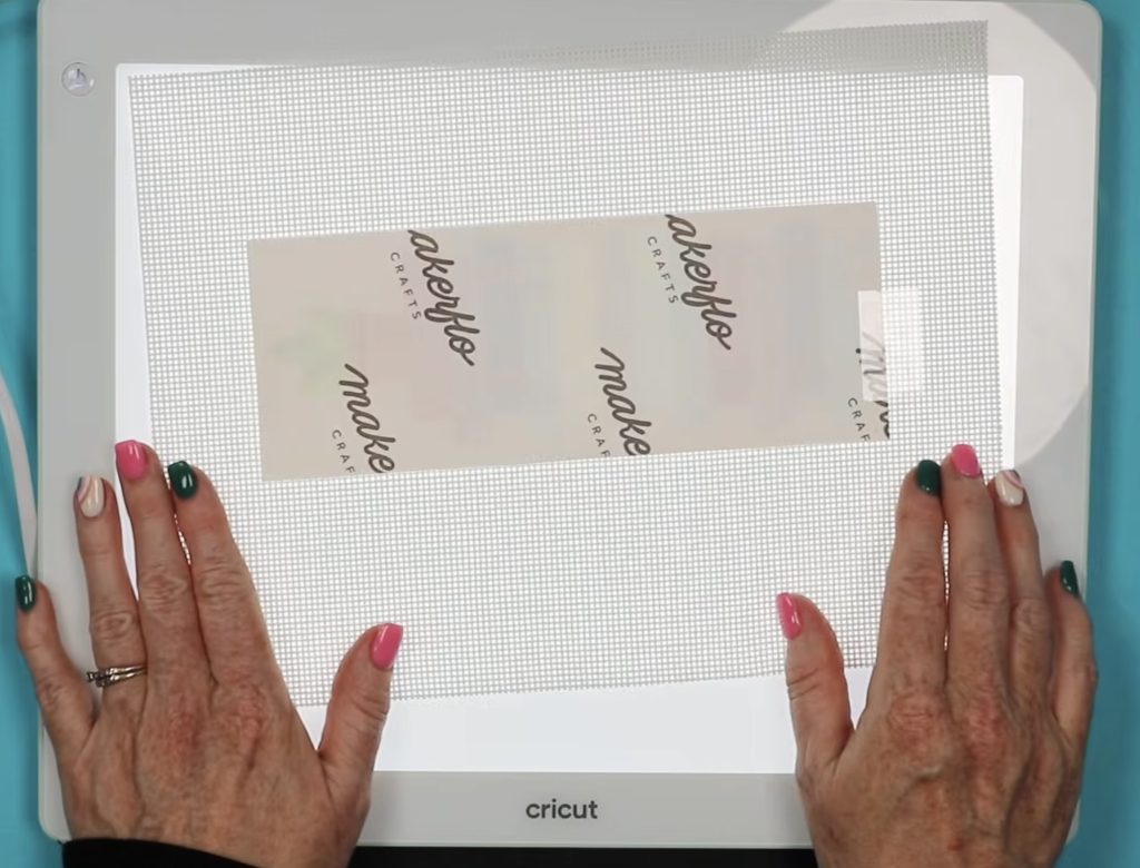 Secure the sublimation print with heat-resistant tape.