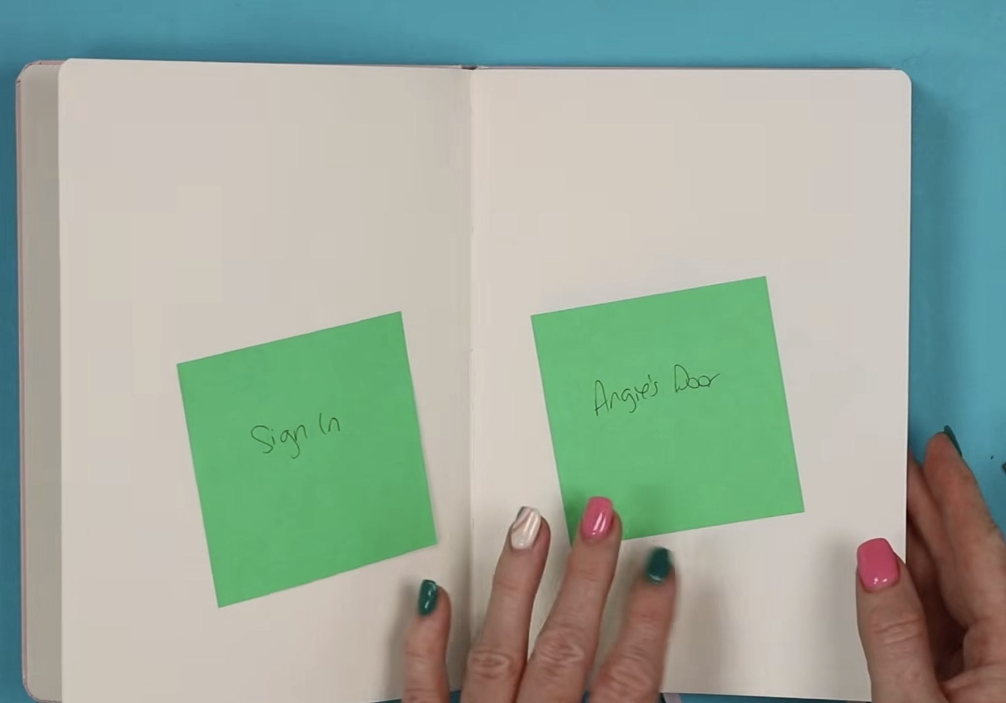 Use post-it notes to prep the layout order.