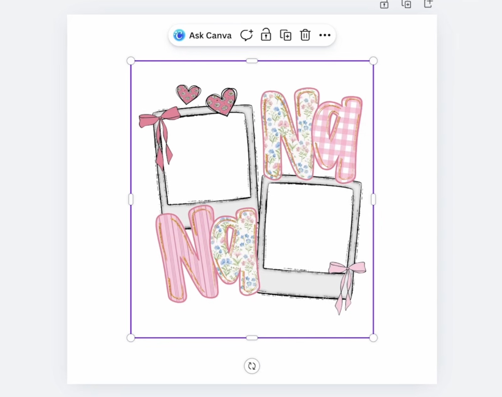 Upload the design to Canva.