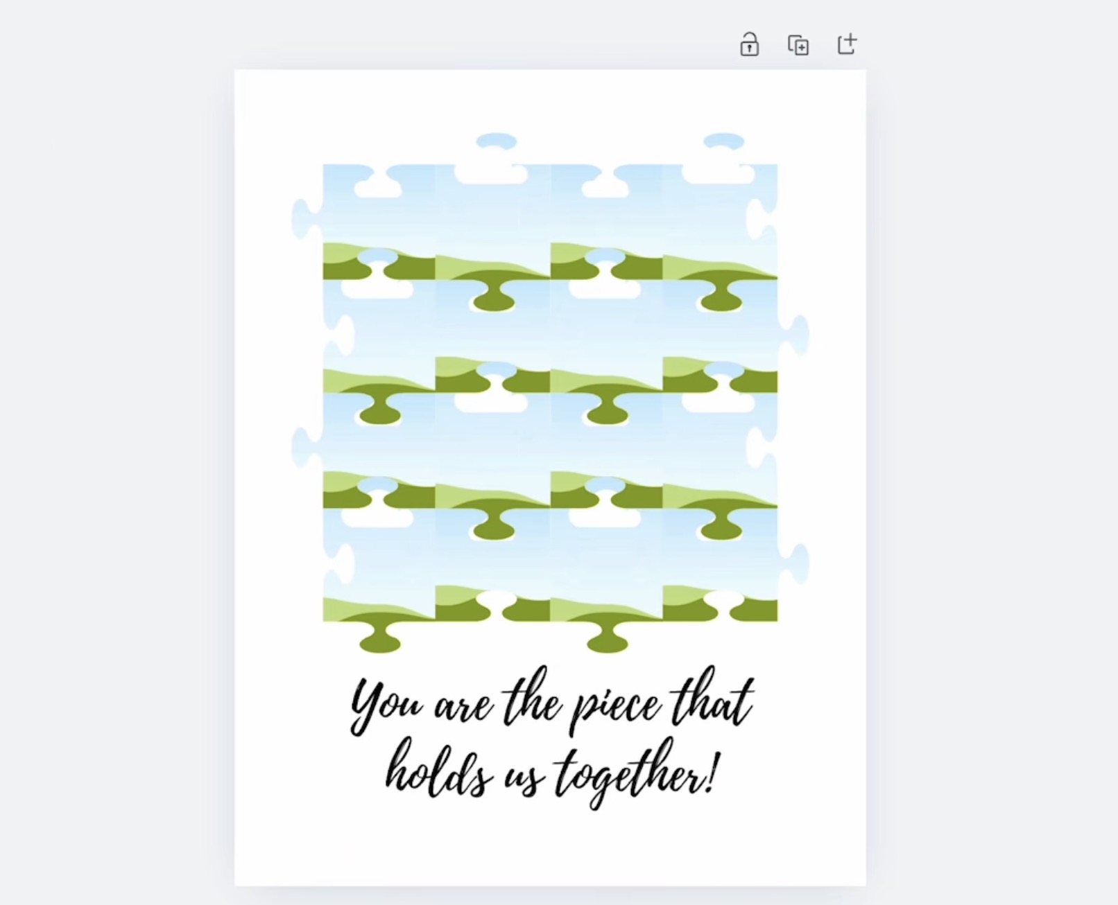 Puzzle Canva template.