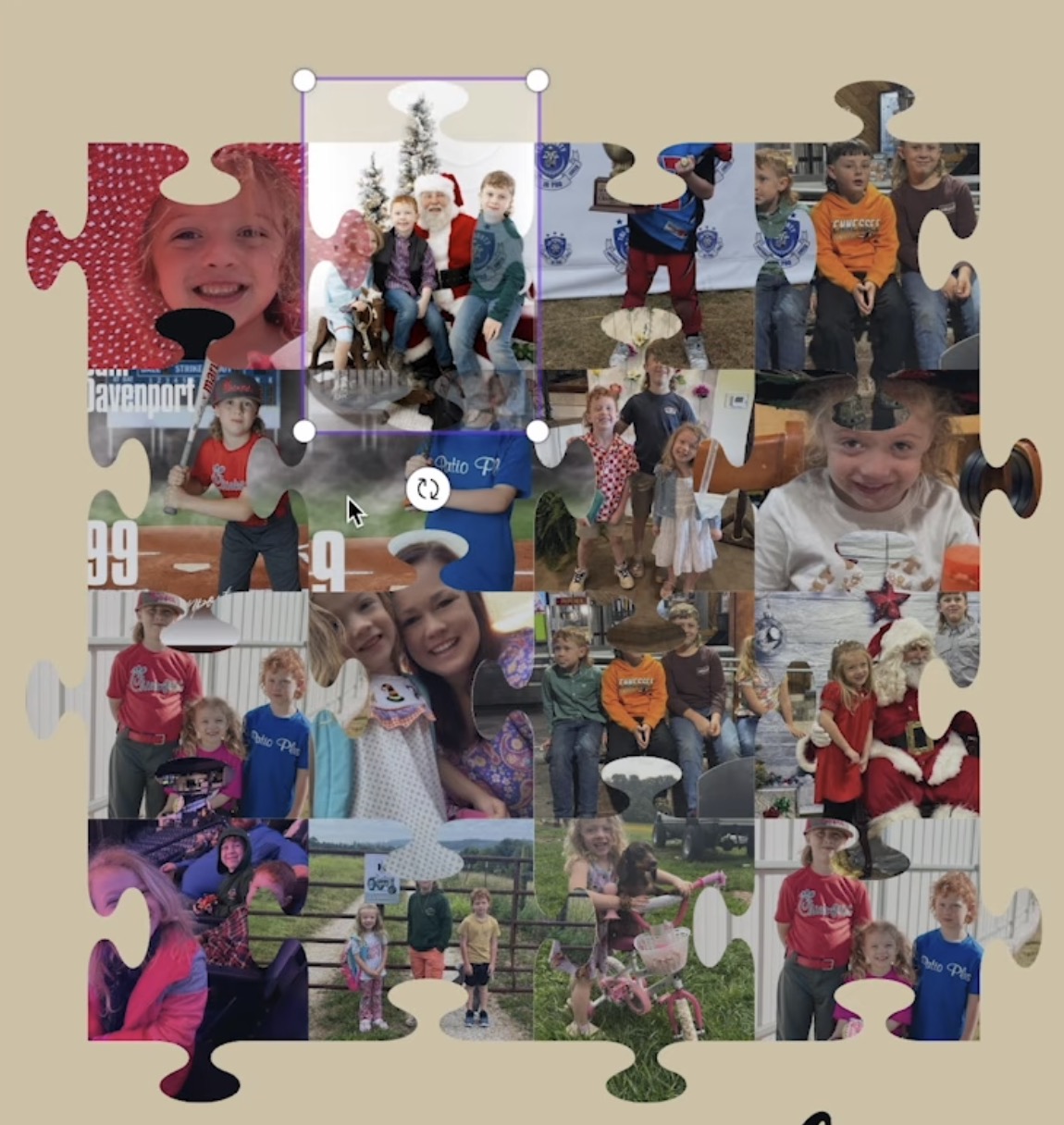 Resize image to fit puzzle piece.