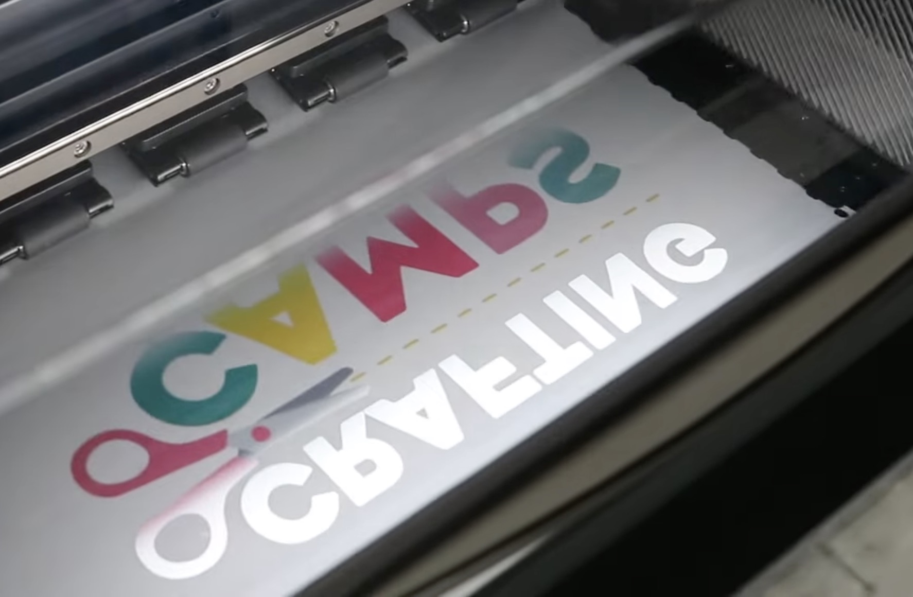 xTool apparel printer printing white ink.