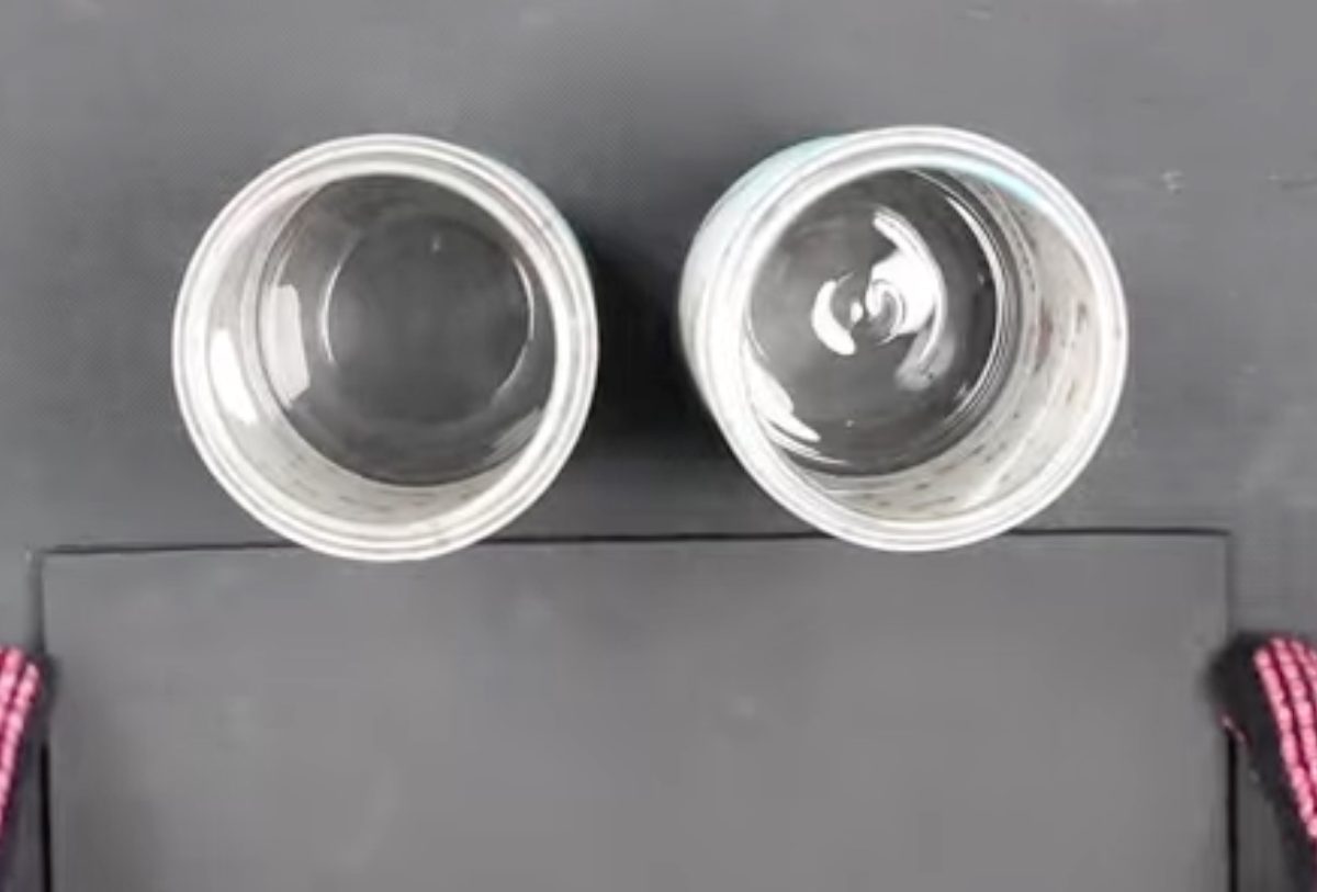 Allow the glass cans to cool completely.