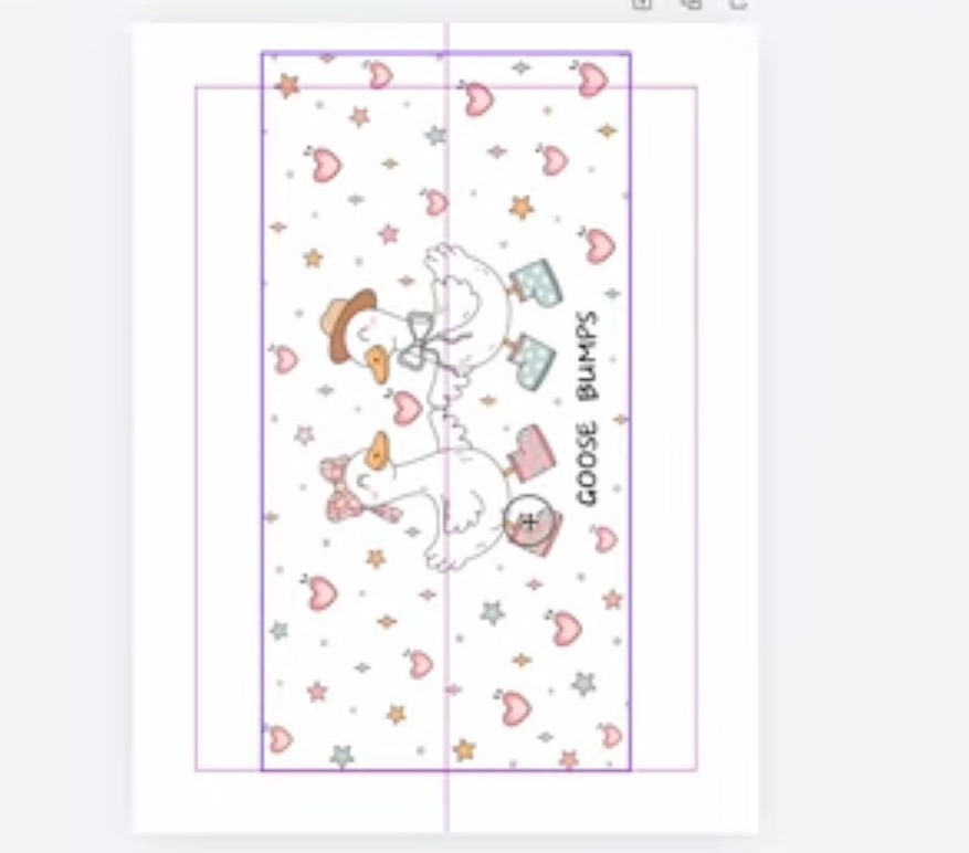 Add the design to the canvas.