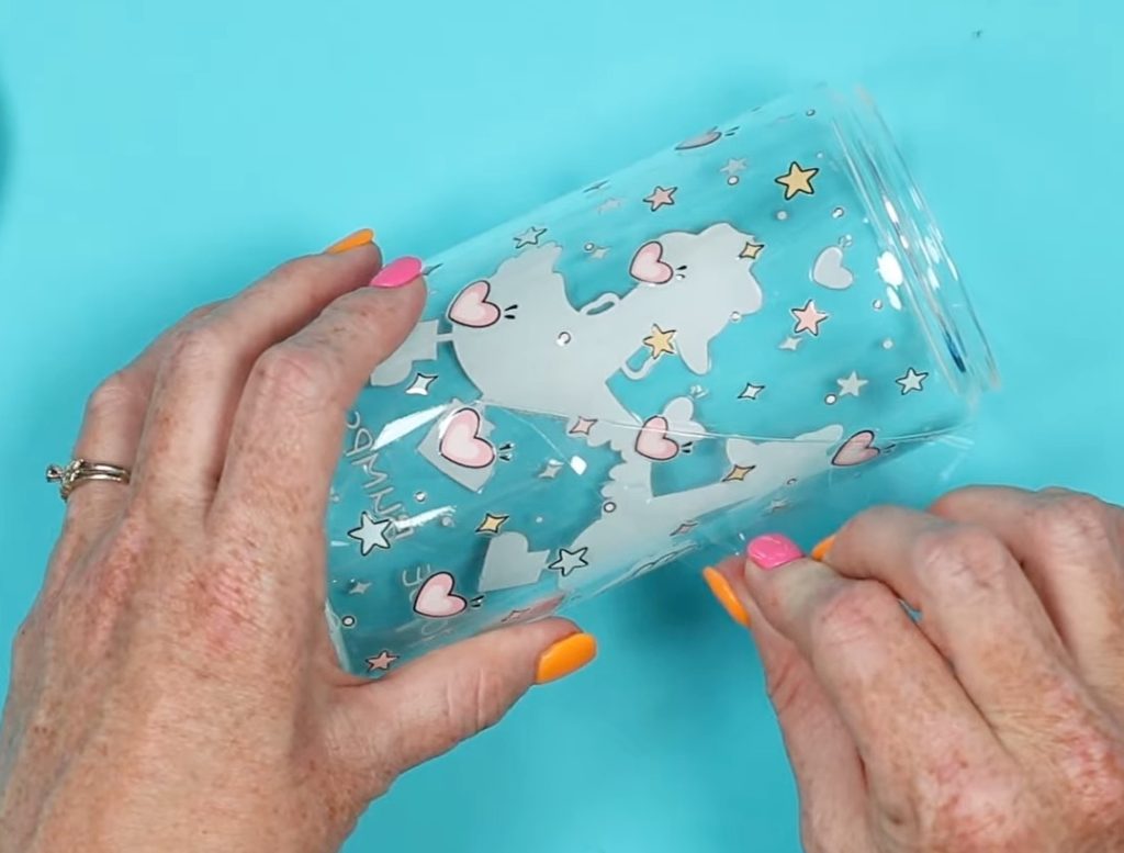 Peel away the transfer film.