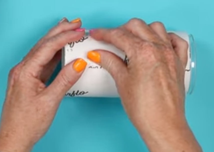 Secure print with heat-resistant tape.