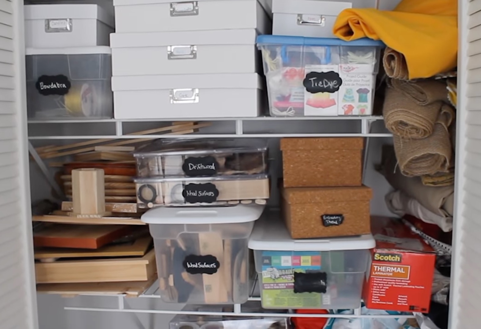 Surprise craft closet.