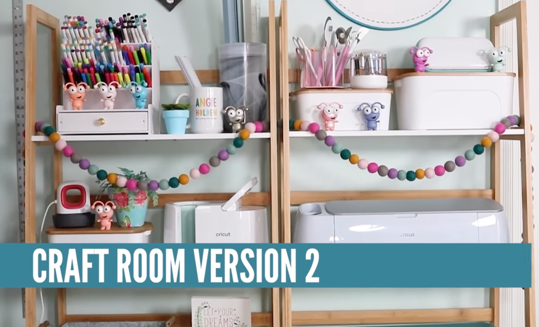 Cricut organization in craft room version 2.