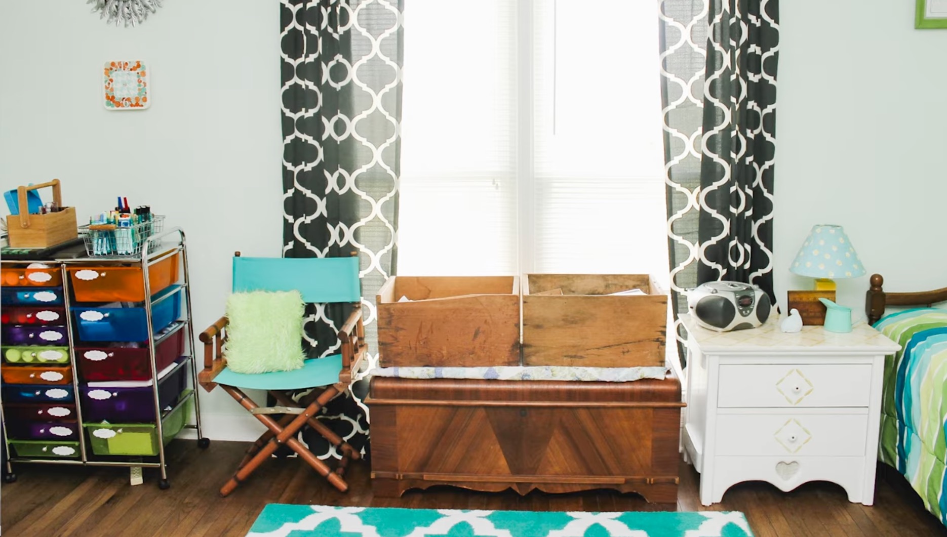 Shared craft bedroom.