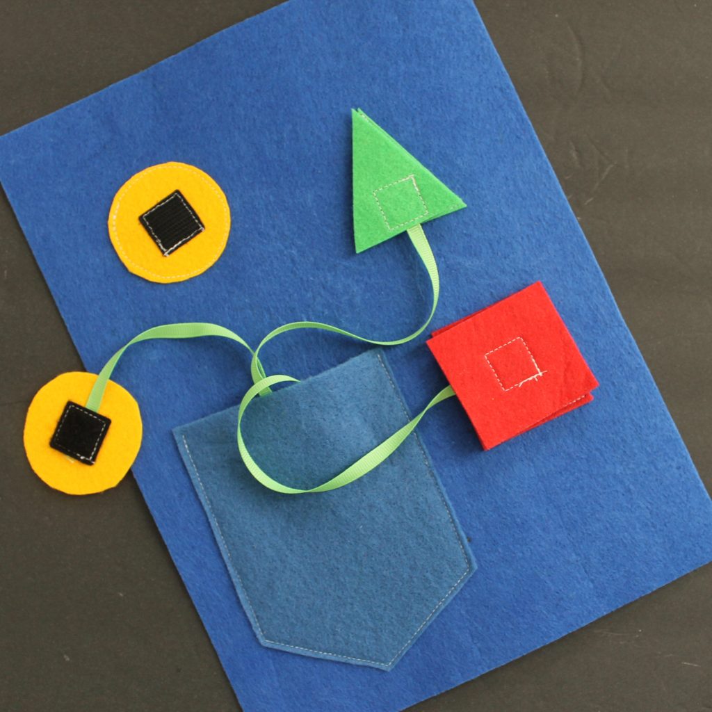 Felt shapes for busy book