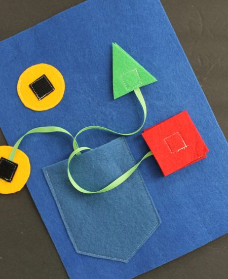 Felt shapes for busy book