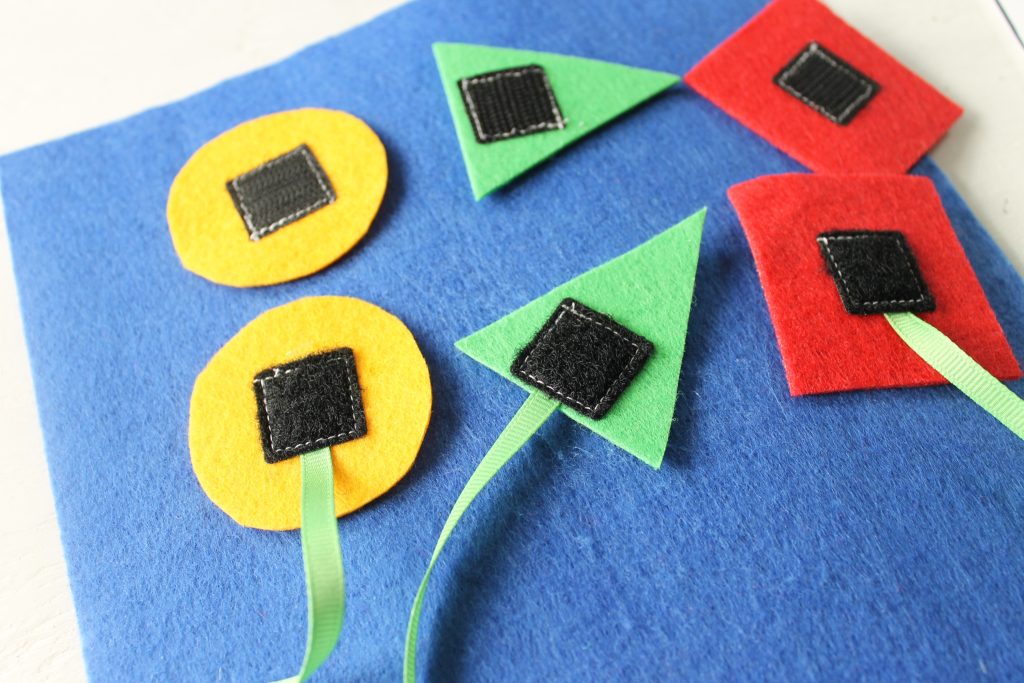 shapes cut from felt