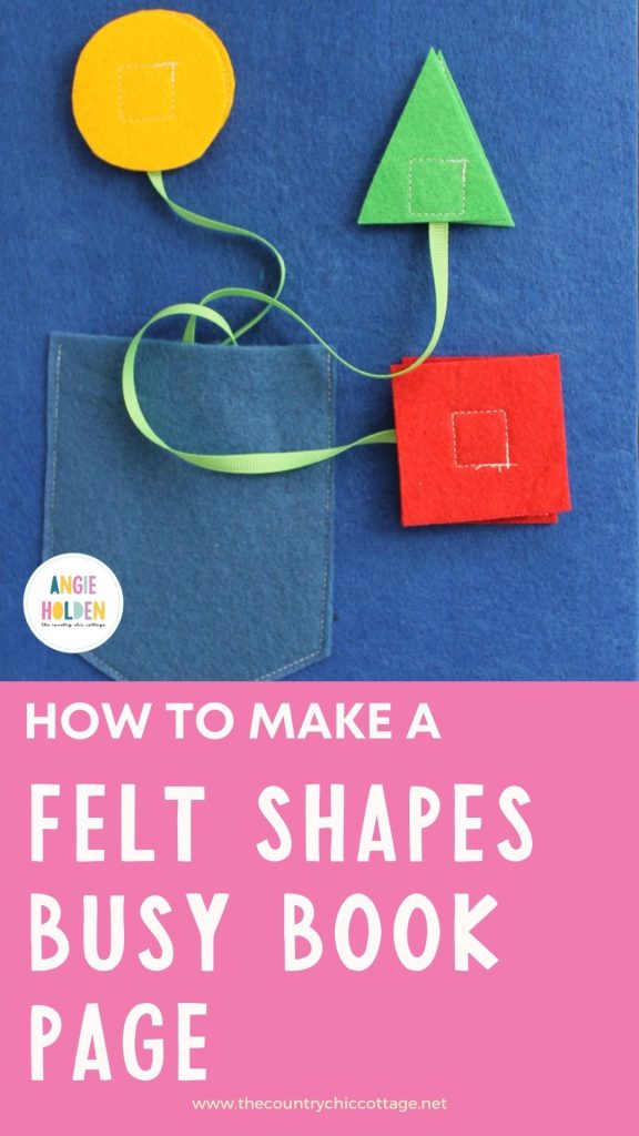 Felt shapes book page