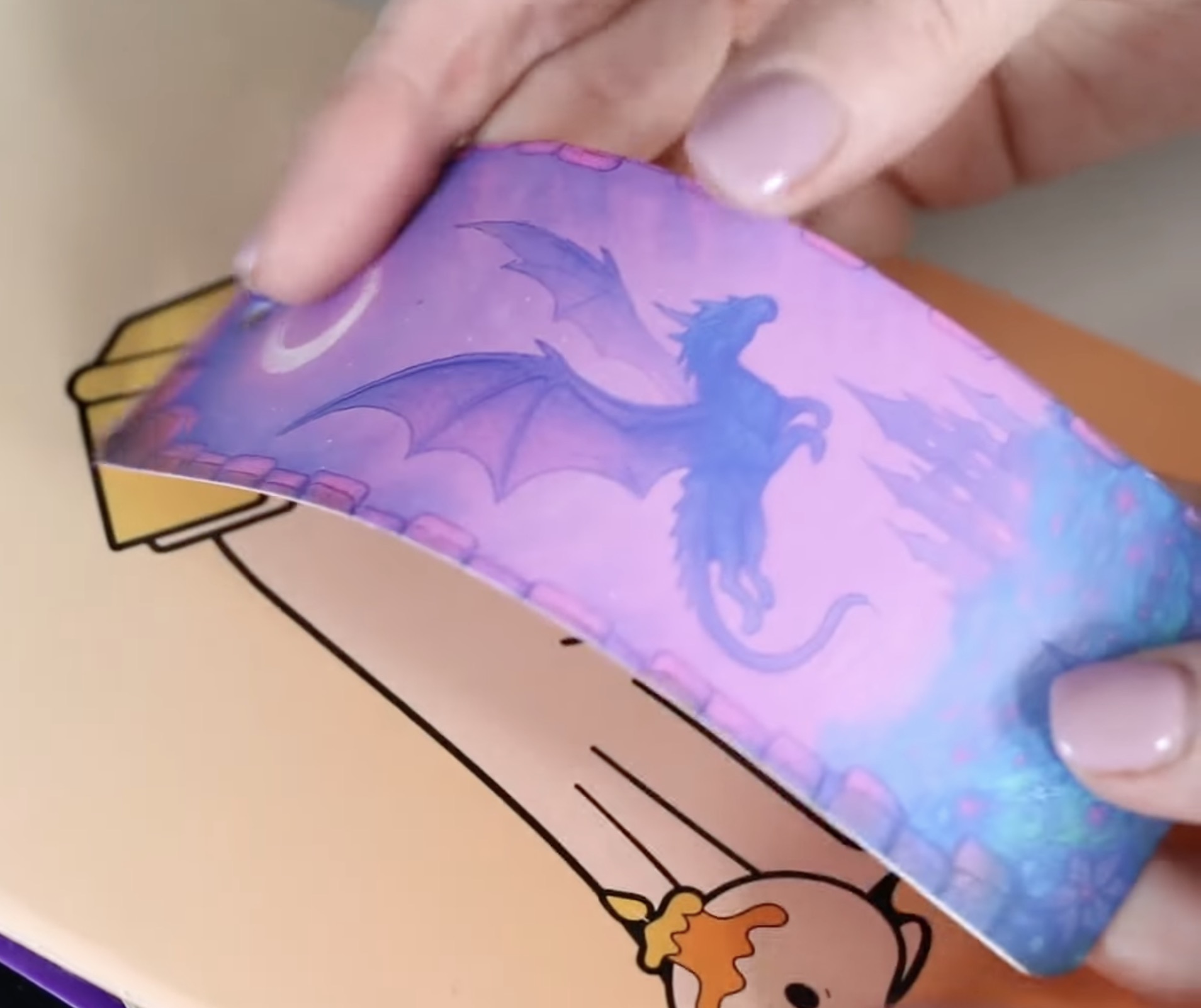 Flexible white ink cardstock bookmark.