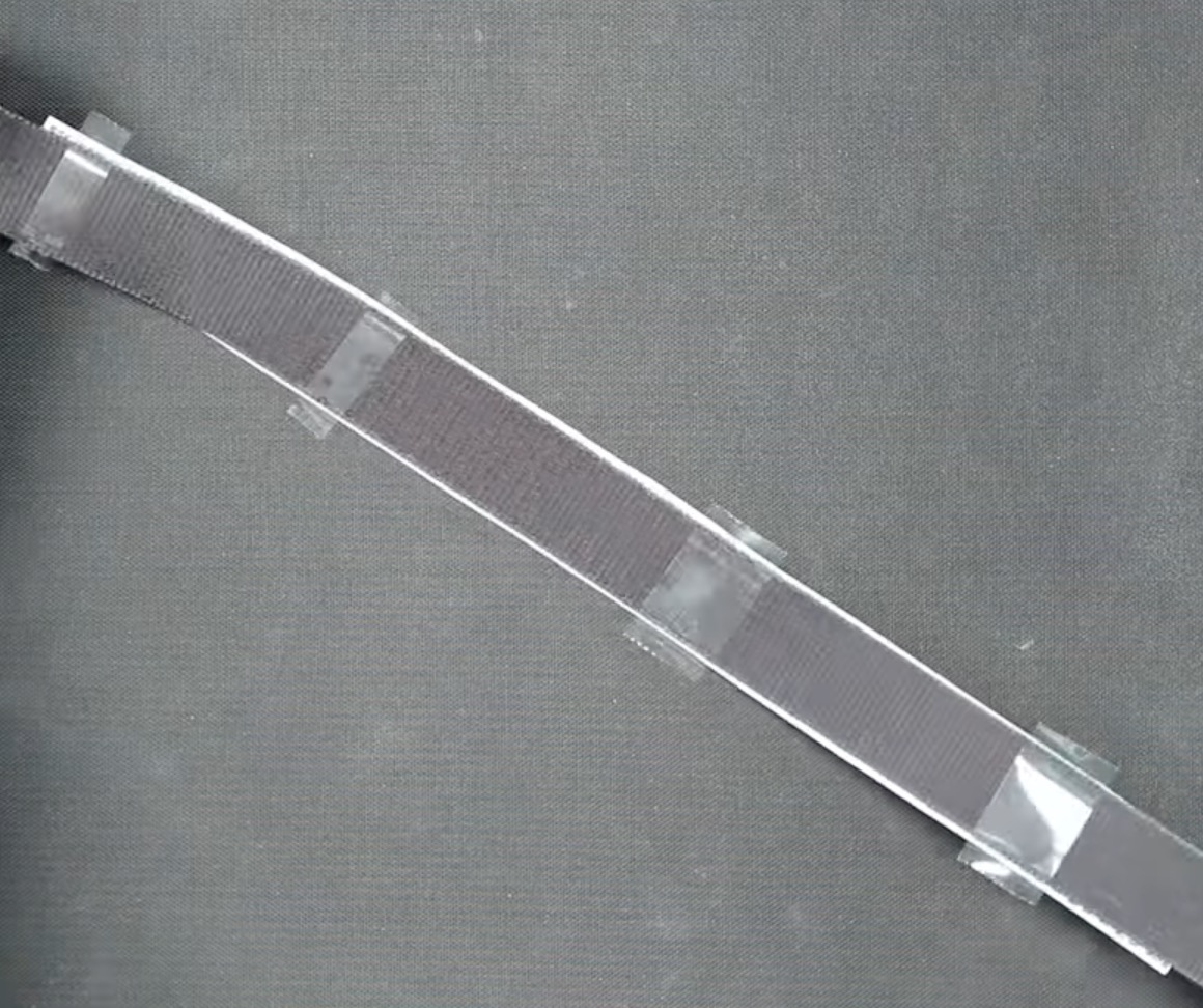 Secure print with heat-resistant tape.
