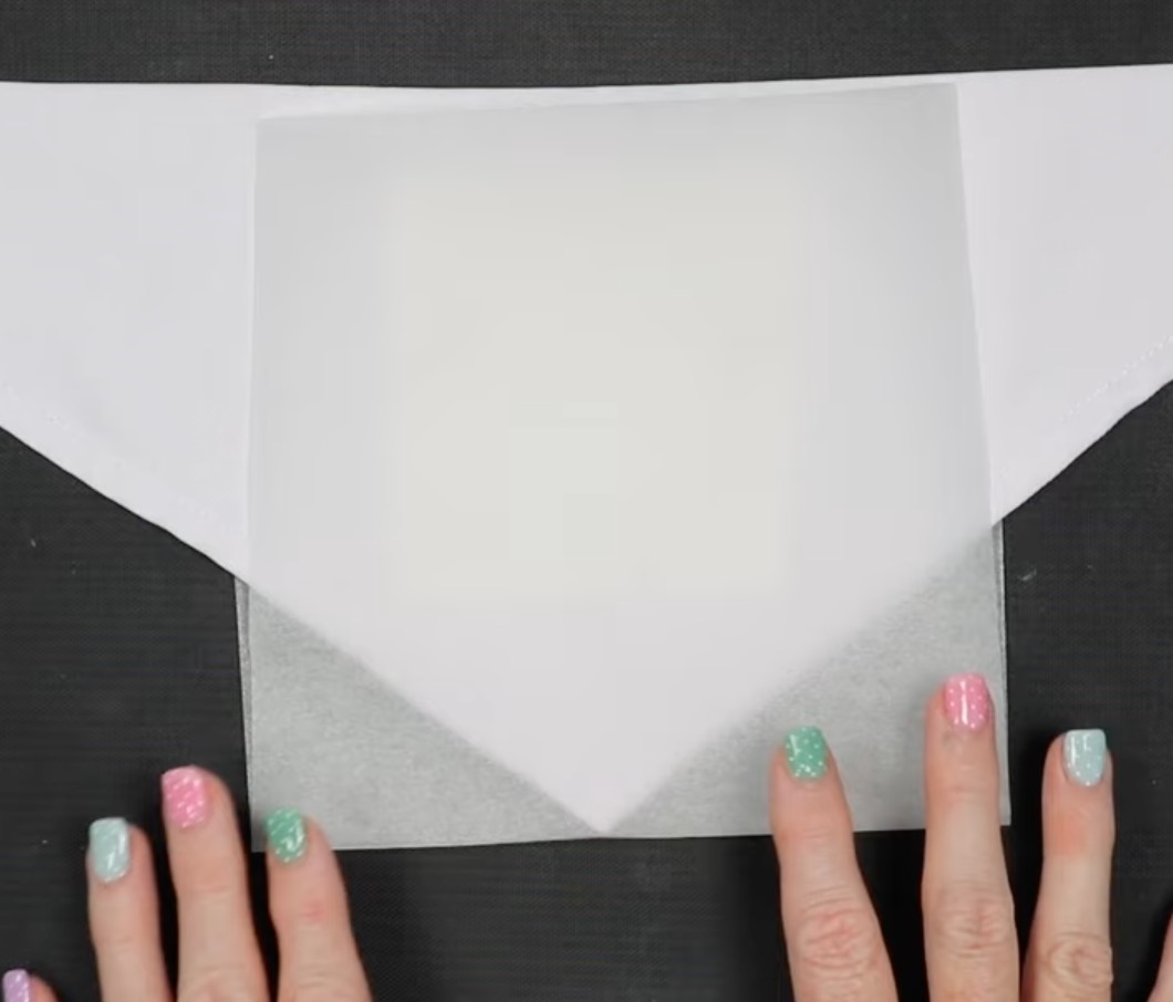 Pressing sublimation pet bandana.