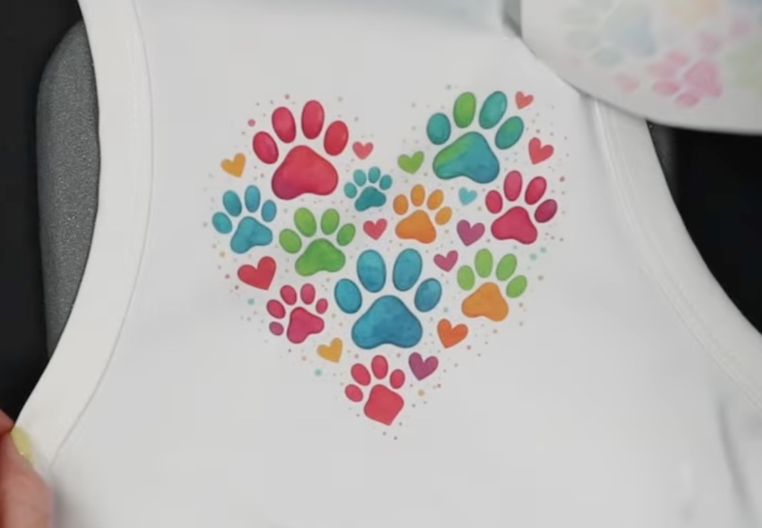 Remove sublimation print from the shirt.