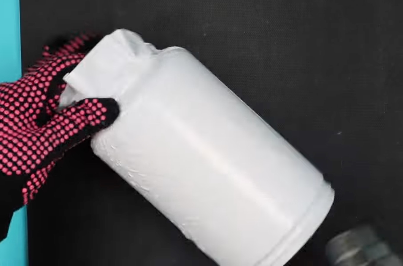 Use heat gun to shrink the sleeve.