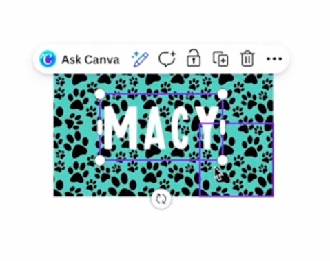 Add text to the design.
