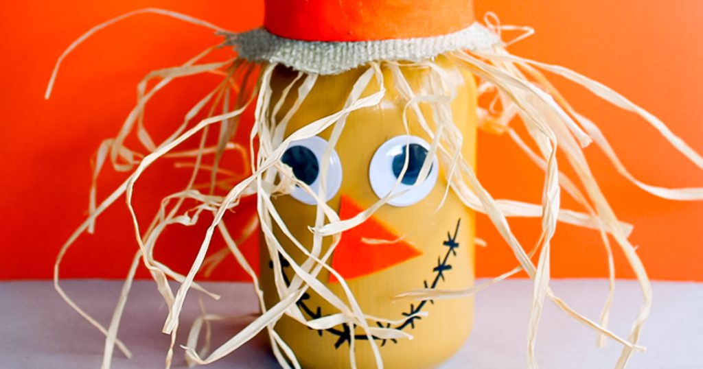 Scarecrow mason jar