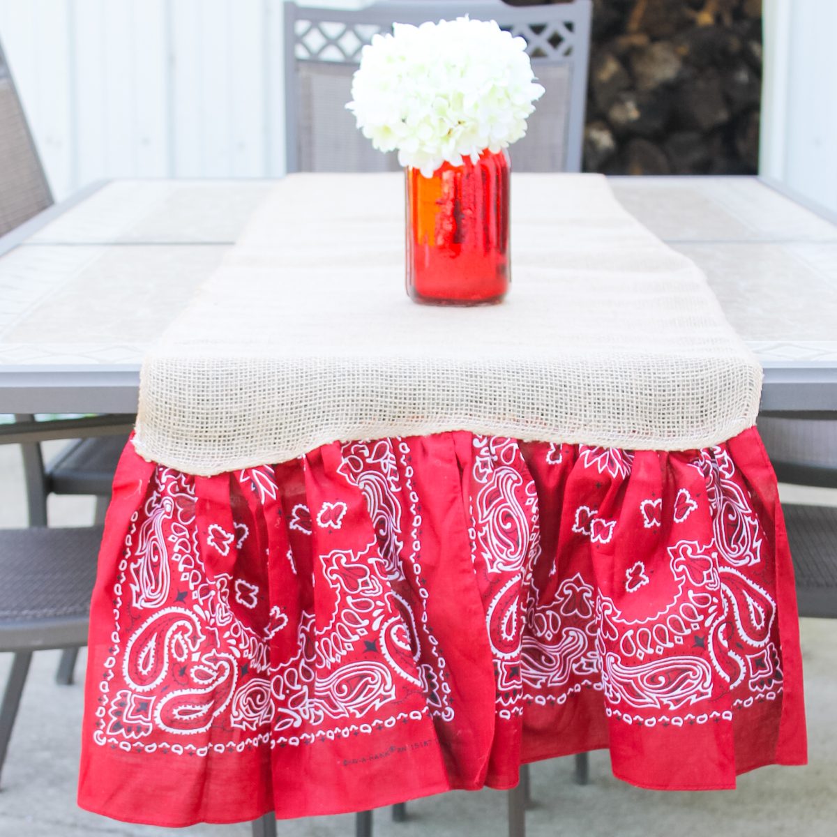 Summer Burlap Table Runner - Angie Holden The Country Chic Cottage