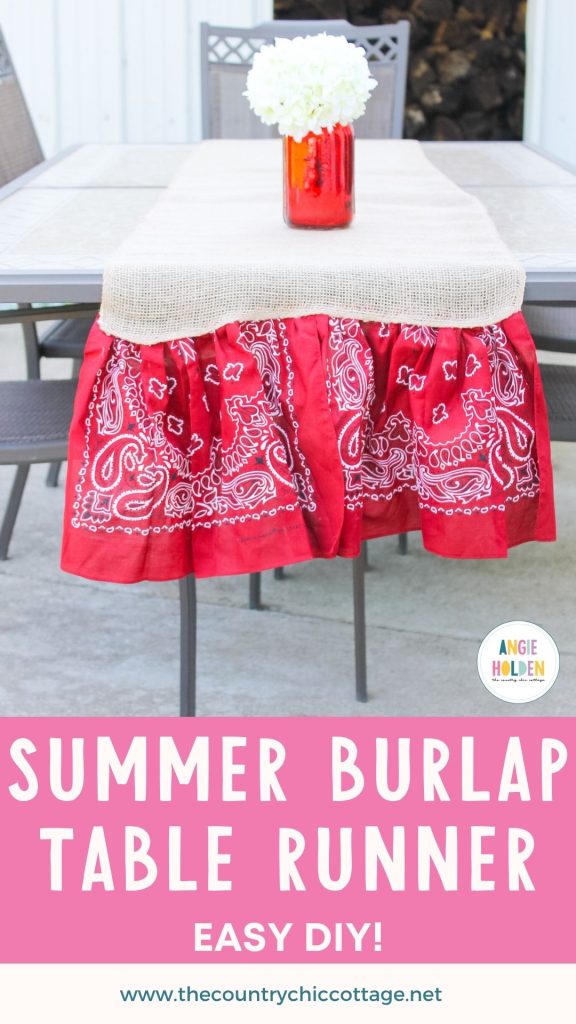 easy summer table runner