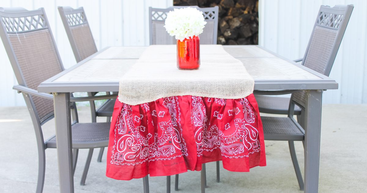 Summer Burlap Table Runner - Angie Holden The Country Chic Cottage