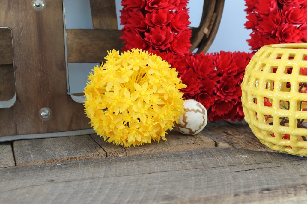 yellow flower balls