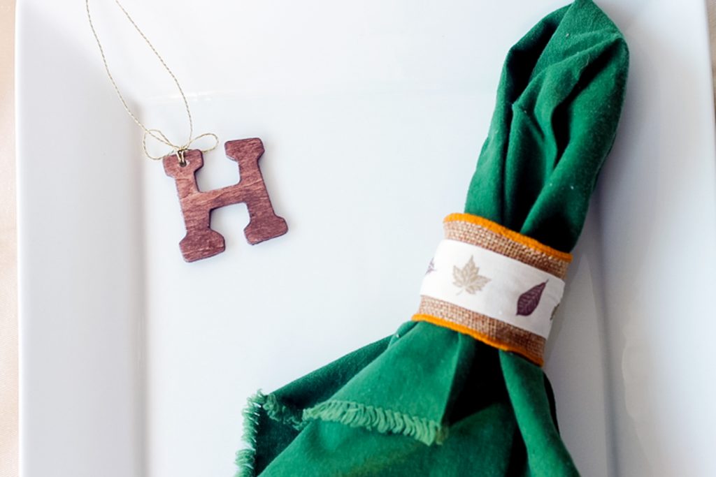 stained wood letter
