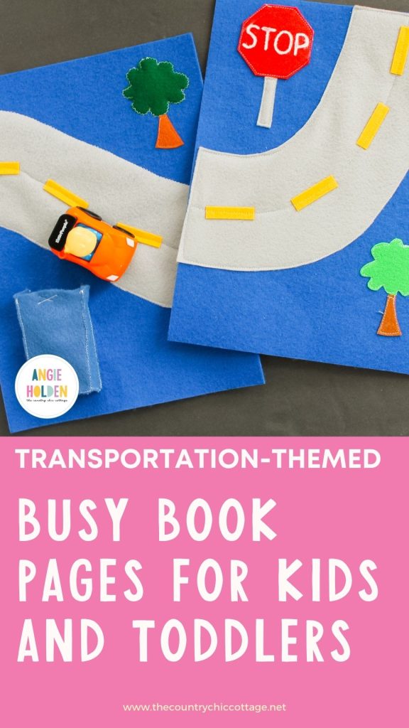 adorable busy book page for kids and tiddlers