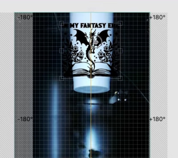 Relocate the design so it fits where I want on the tumbler.