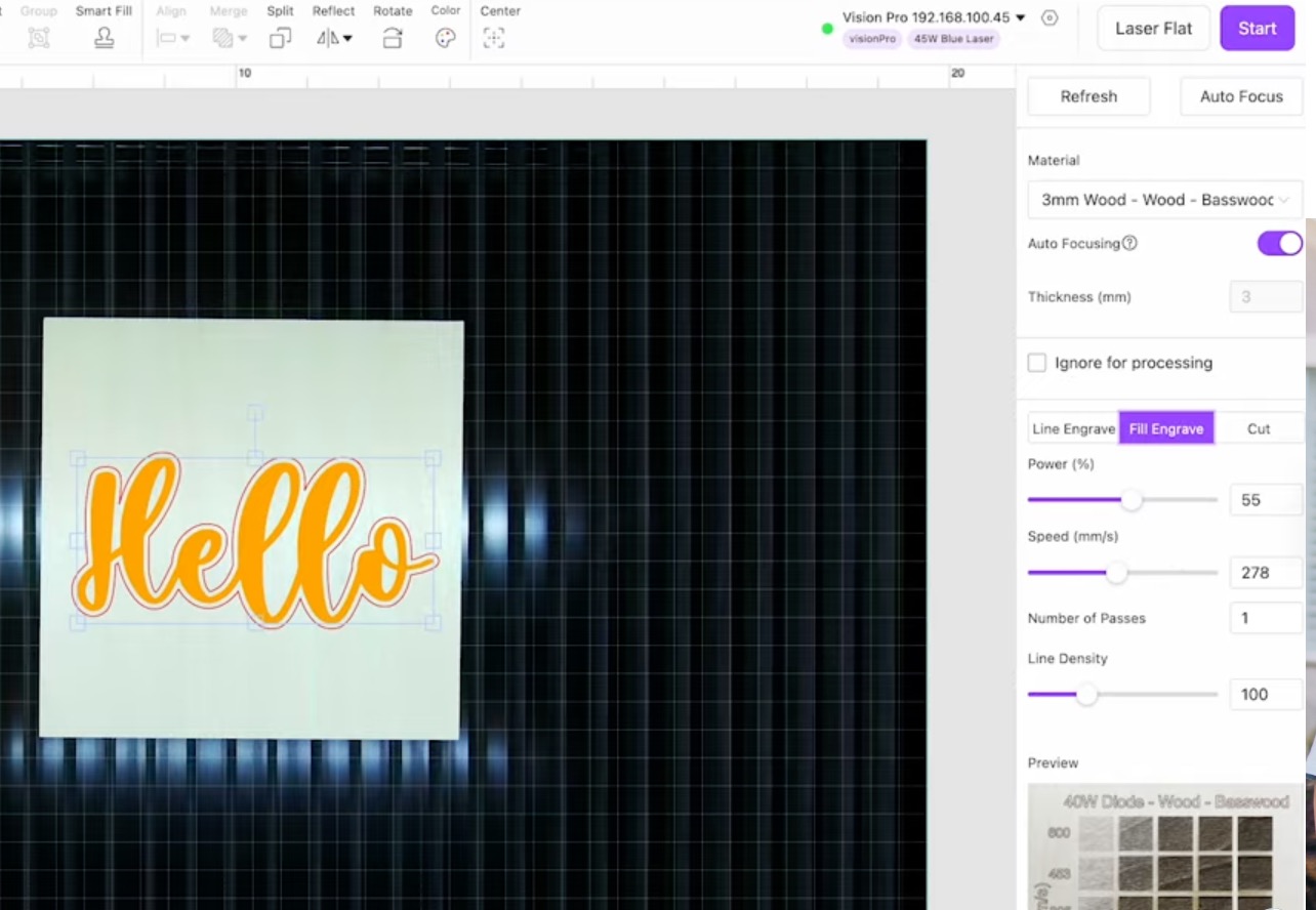 Add text to the canvas.