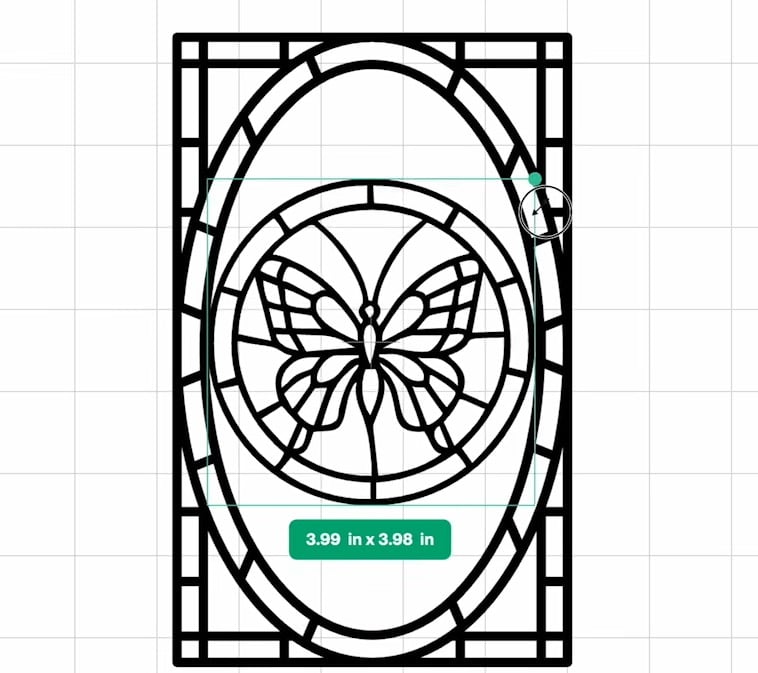 Create your own Stained Glass design with multiple images in Design Space.