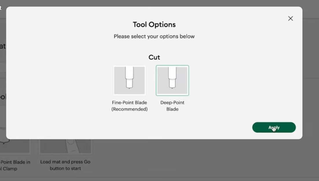 Select Deep Point Blade.