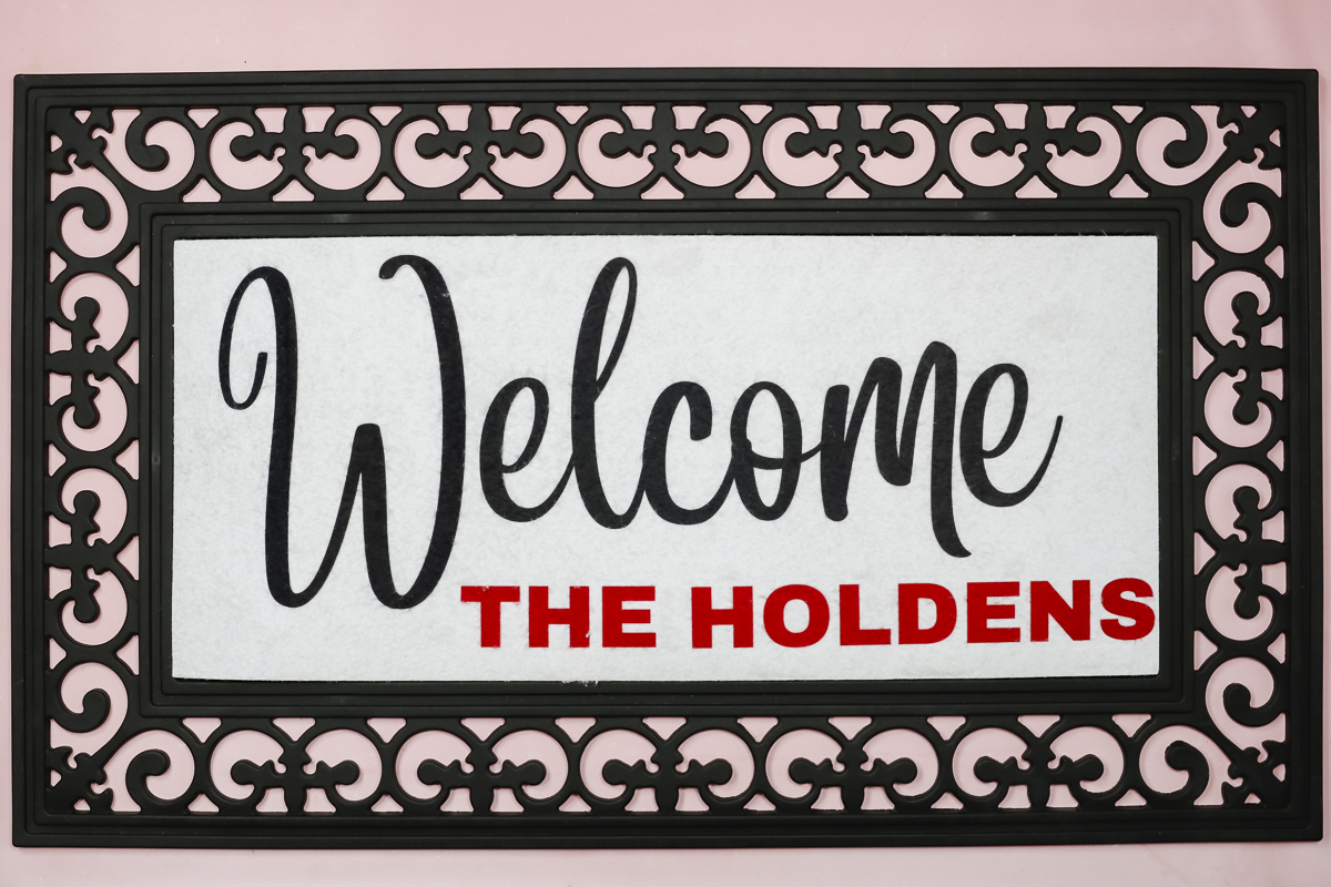 Sublimation door mat finished.