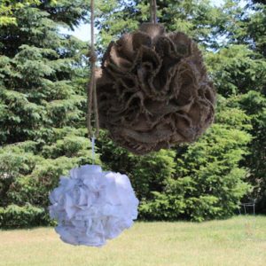 Burlap Pom Pom by Sylvieliv