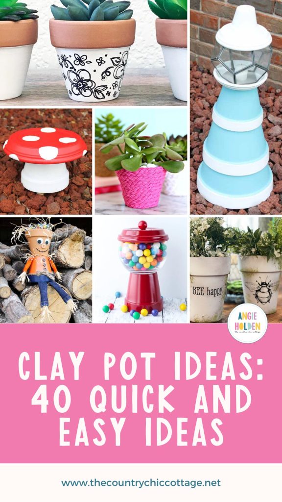 Clay Pot Ideas 40 Quick And Easy Ideas - The Country Chic Cottage