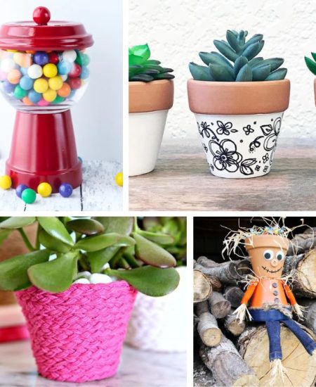 Clay Pot Ideas 40 Quick And Easy Ideas - The Country Chic Cottage - Square Image