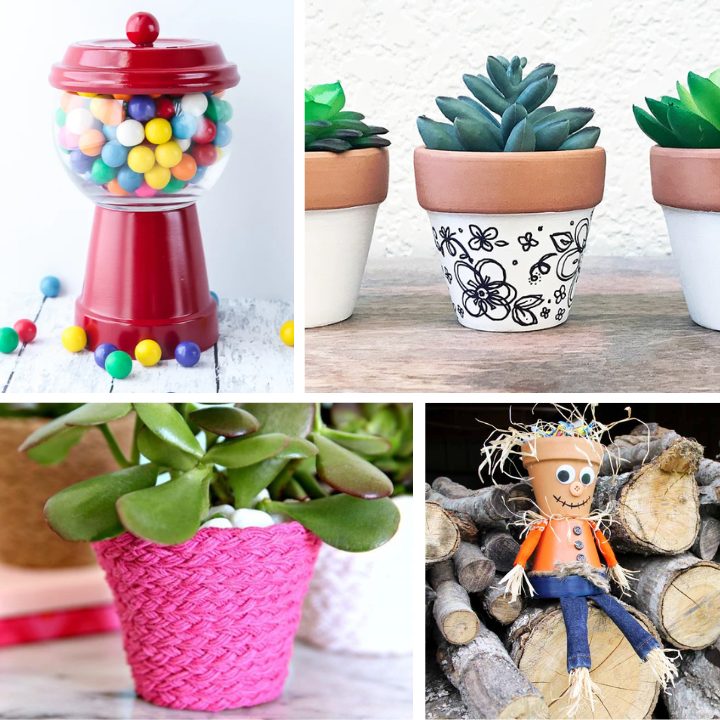 Clay Pot Ideas 40 Quick And Easy Ideas - The Country Chic Cottage - Square Image